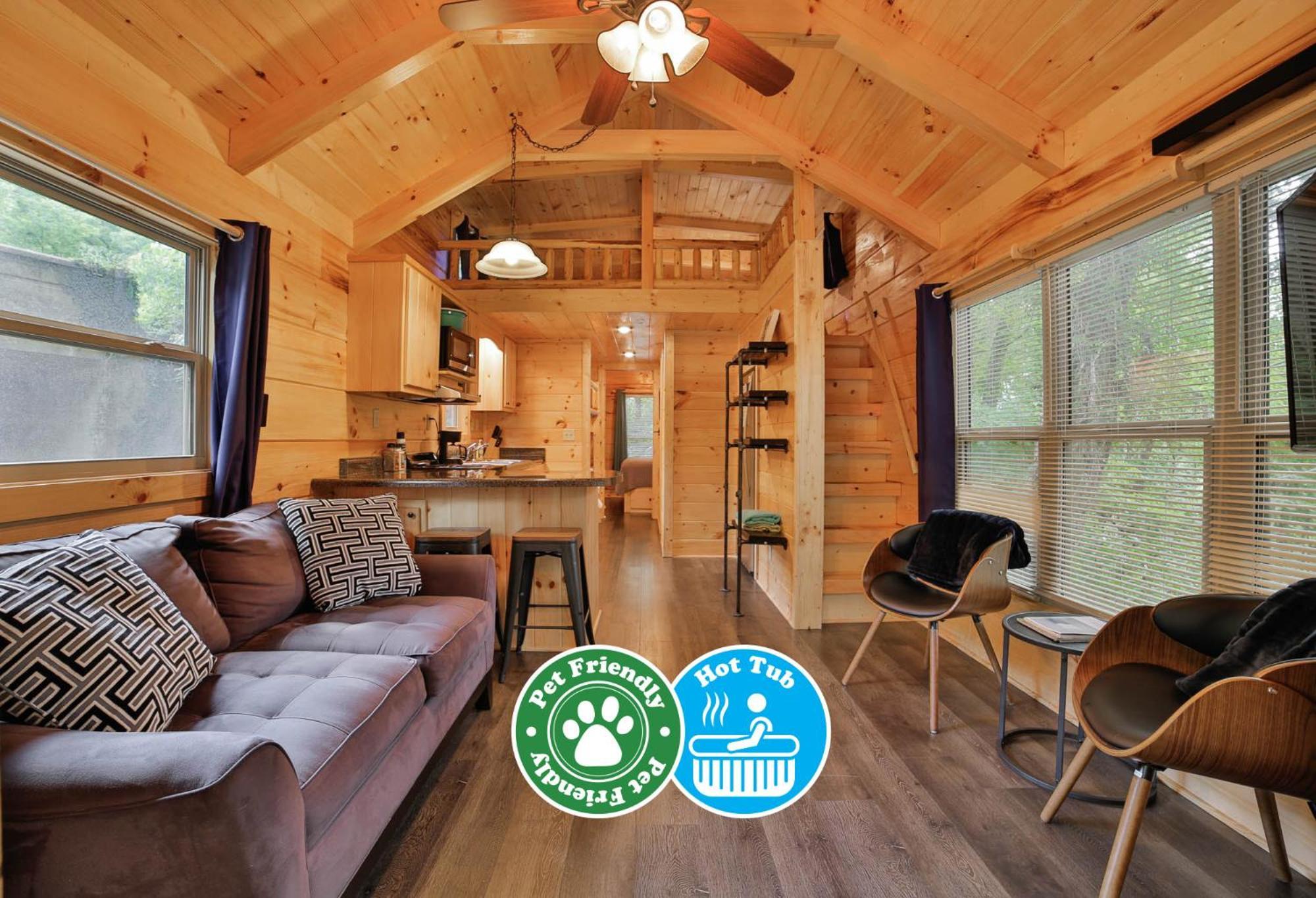 Thomas Cabin Forest Tiny Cabin With Hot Tub Чаттануга Экстерьер фото
